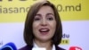 MOLDOVA -- Presidential candidate Maia Sandu speaks to the press in Chisinau, November 16, 2020