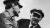 The dead communist revolutionaries Lev Trotsky (left) and Vladimir Lenin reportedly showed up at seances  in Bila Tserkva  in the 194os, landing a group of occultists in trouble with the Soviet authorities. 