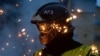 Ukraine -- Rescue workers at the site of Russian strike, Kyiv, 7Apr2025
