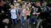 Moscow, Russia - Lyubov Sobol / Russian opposition figure Lyubov Sobol attends a rally to demand authorities allow opposition candidates to run in the upcoming local election and release protesters, who were detained during recent demonstrations, in Mosco