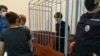 Russia - Moscow - Postgraduate student of Moscow State University Azat Miftakhov in court.